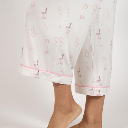 Jolene cropped printed pajama set
