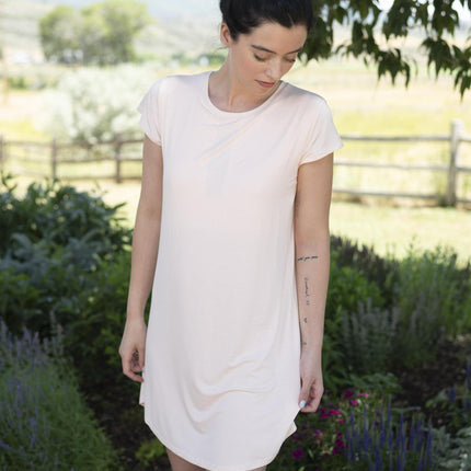 Restless lounger dress with shelf bra