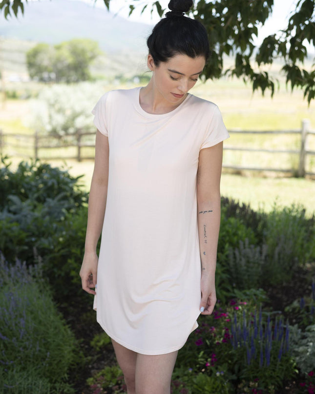 Restless lounger dress with shelf bra