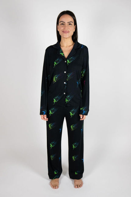 Grace long printed pajama set