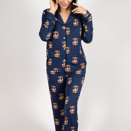 Grace long printed pajama set