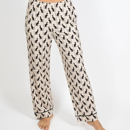 Grace printed long pajama set
