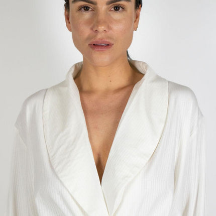 Cannes pinstripe robe