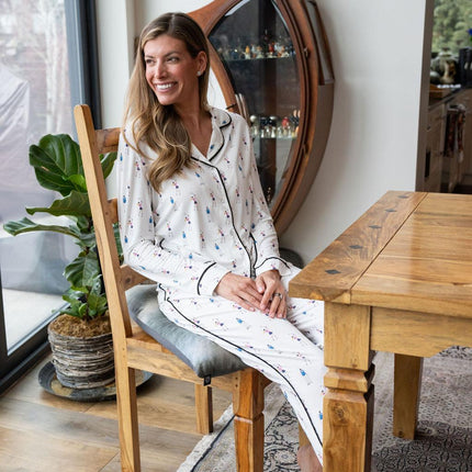 Jolene long printed pajama set