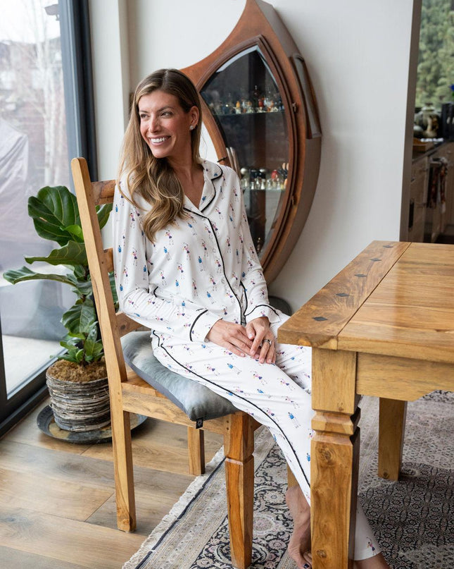 Jolene long printed pajama set