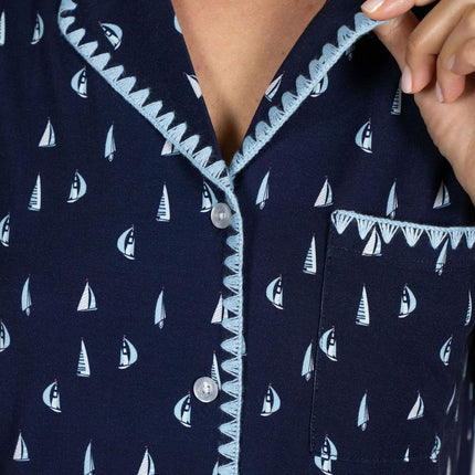 Cute stitching short pajama set