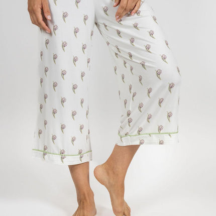 Jolene cropped printed pajama set