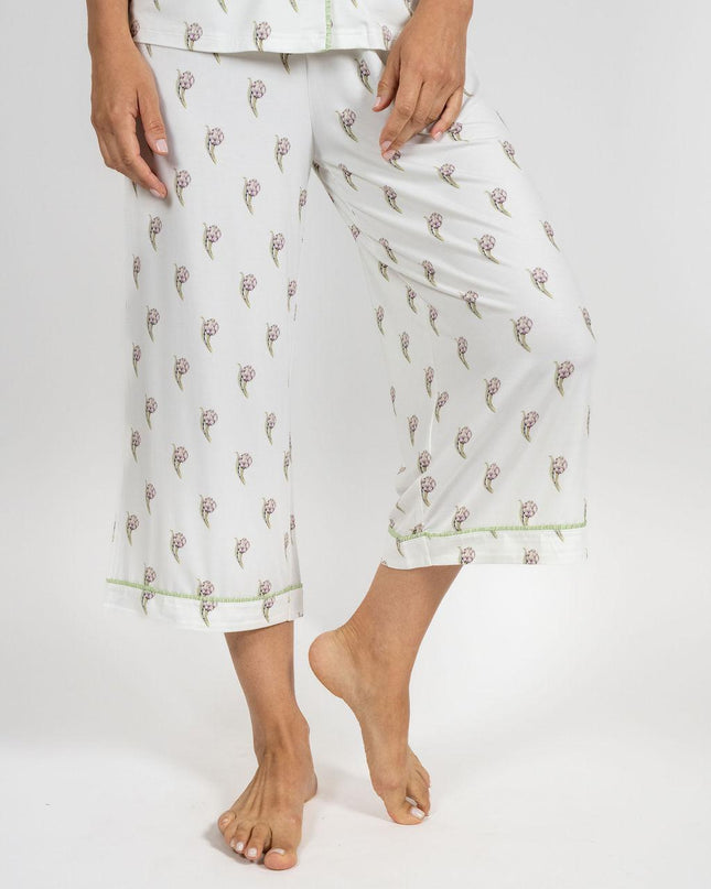 Jolene cropped printed pajama set