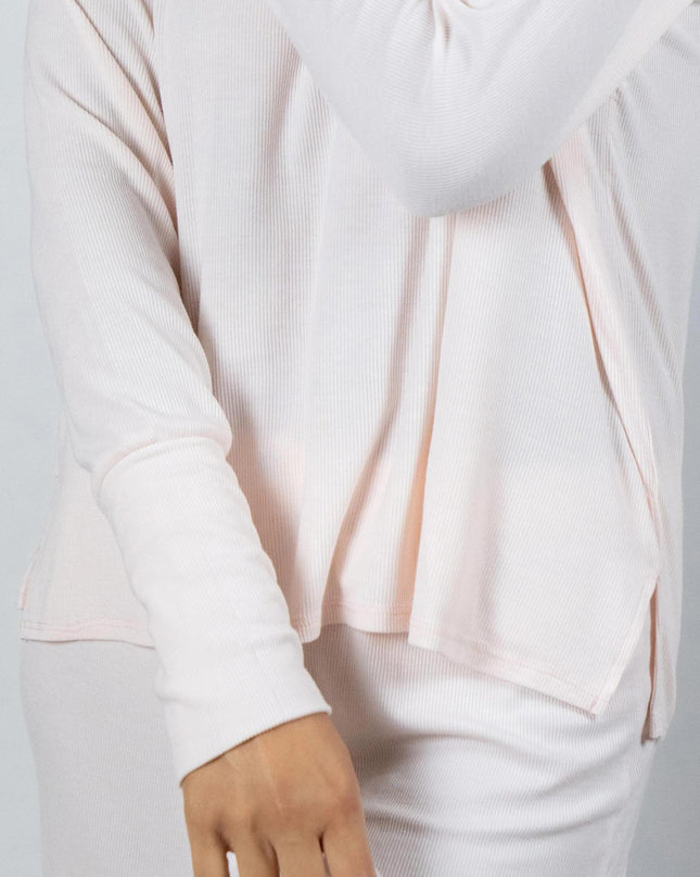 Ribbed long sleeve top