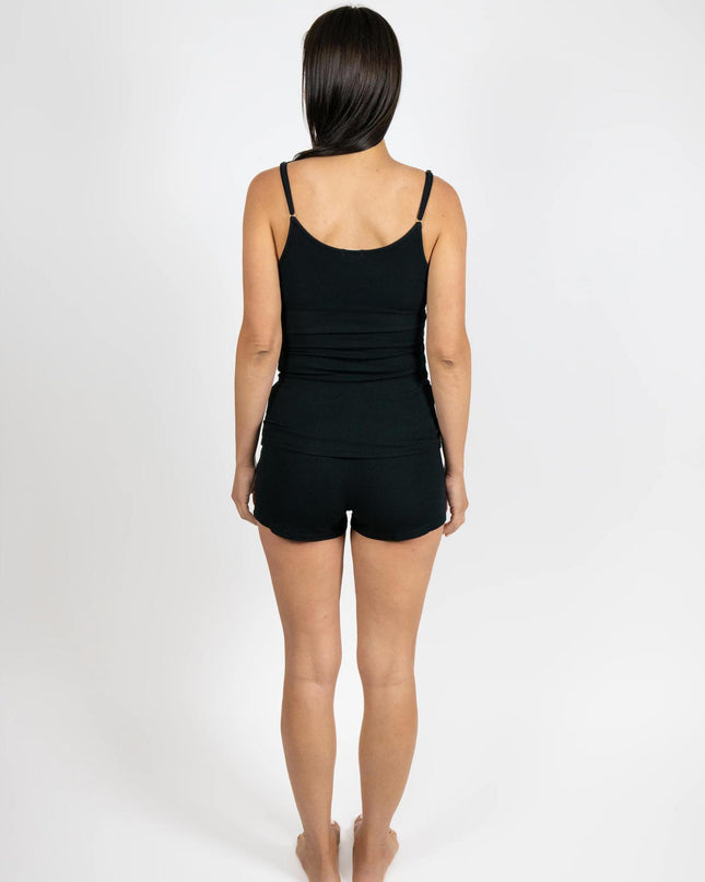 Ribbed camisole with shelf bra