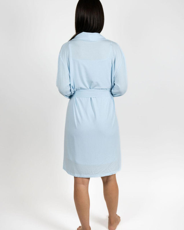 Cannes pinstripe robe