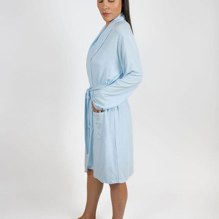 Cannes pinstripe robe